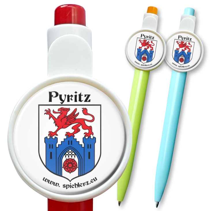 przypinka długopis Pyrzyce