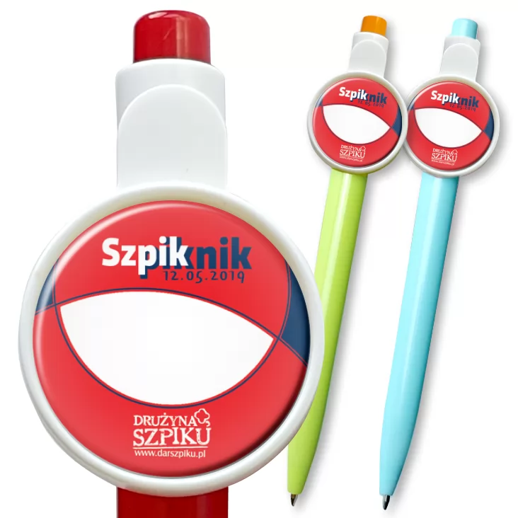 przypinka długopis Szpiknik 2019