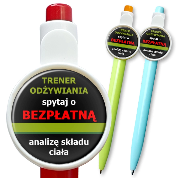 przypinka długopis Trener odżywiania 4