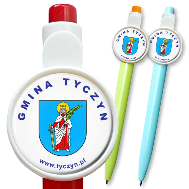 przypinka długopis Tyczyn