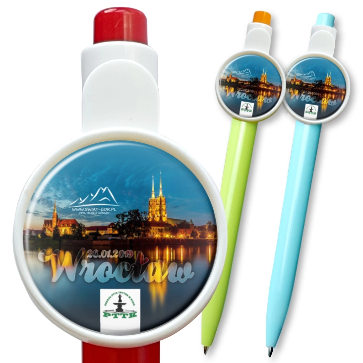przypinka długopis Wrocław 2019