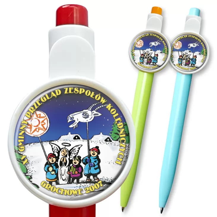 przypinka długopis XV Gminny Przegląd Zespołów Kolędniczych - Grochowe 2007