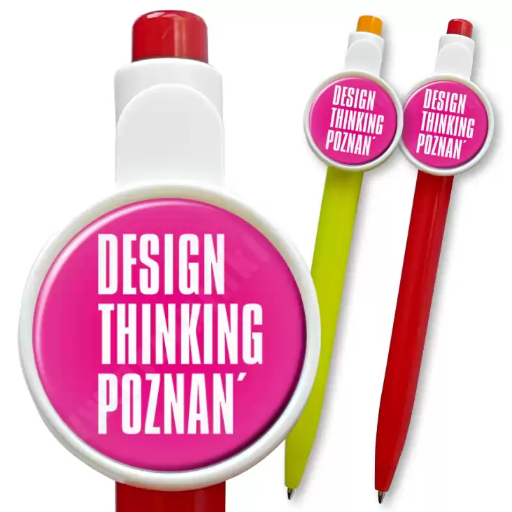 przypinka długopis Design Thinking