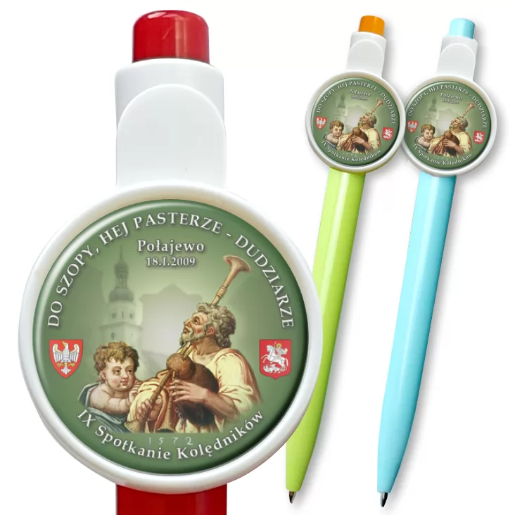 przypinka długopis Dudziarze 2009