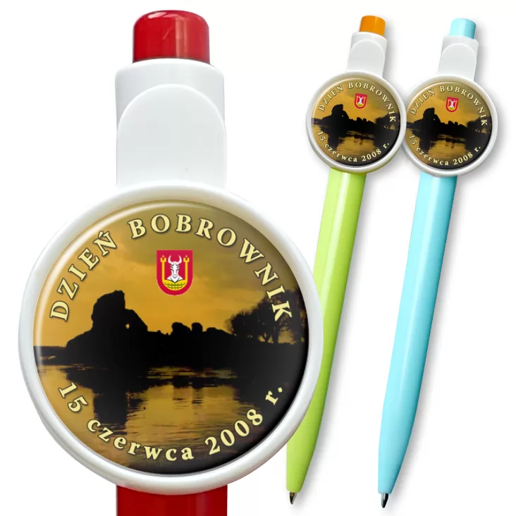 przypinka długopis Dzień Bobrownik