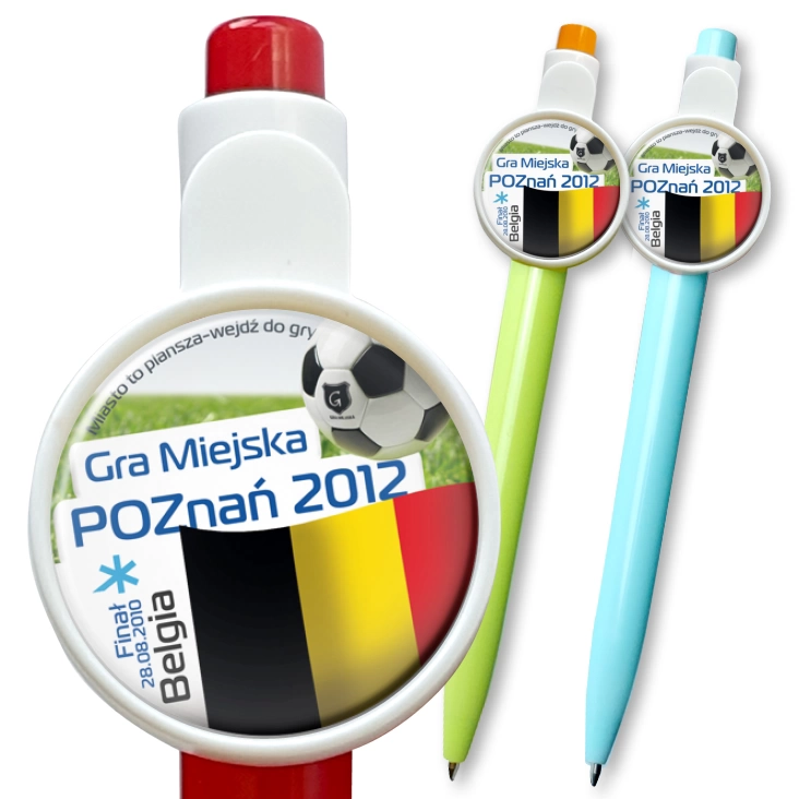 przypinka długopis Gra Miejska - Poznań 2012 - Belgia
