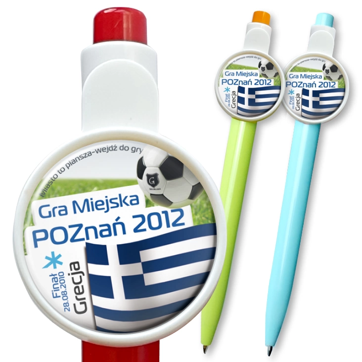 przypinka długopis Gra Miejska - Poznań 2012 - Grecja