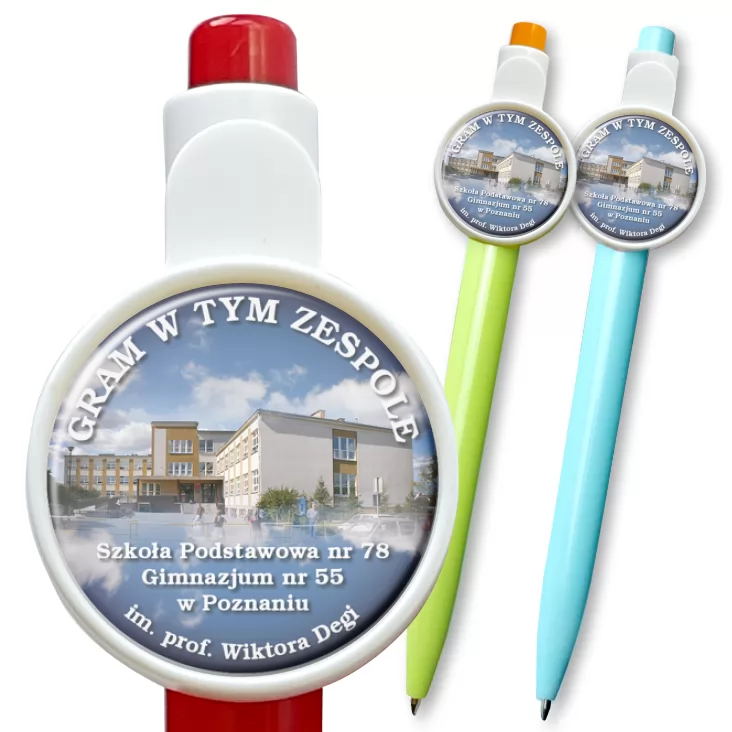 przypinka długopis Gram w tym zespole - SP nr 78