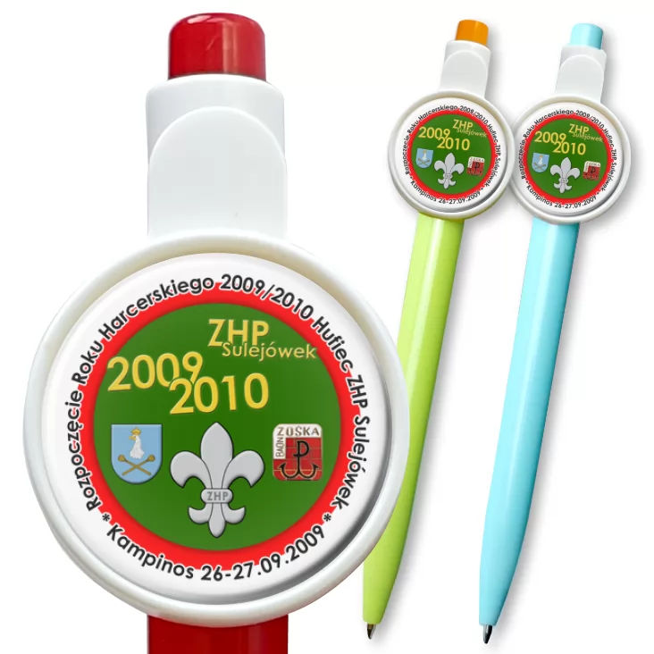 przypinka długopis Hufiec ZHP Sulejówek