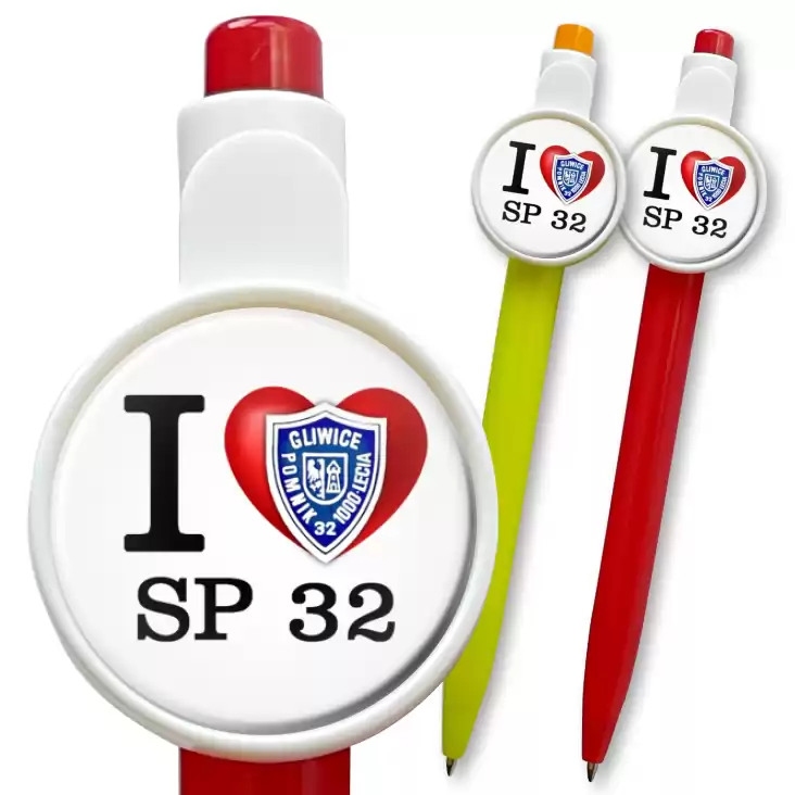 przypinka długopis I love SP32