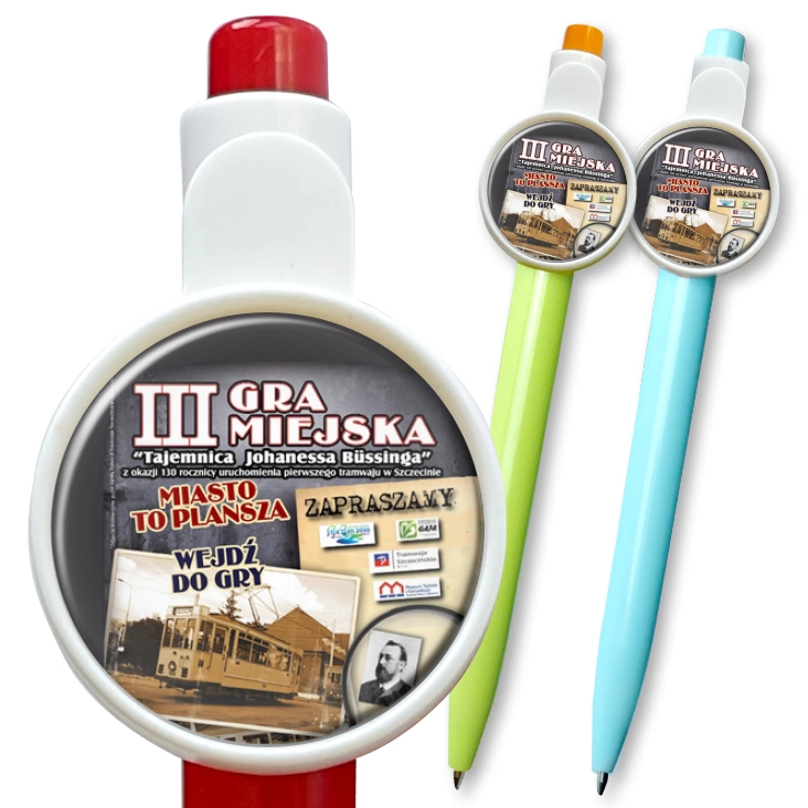 przypinka długopis III Gra Miejska w Szczecinie