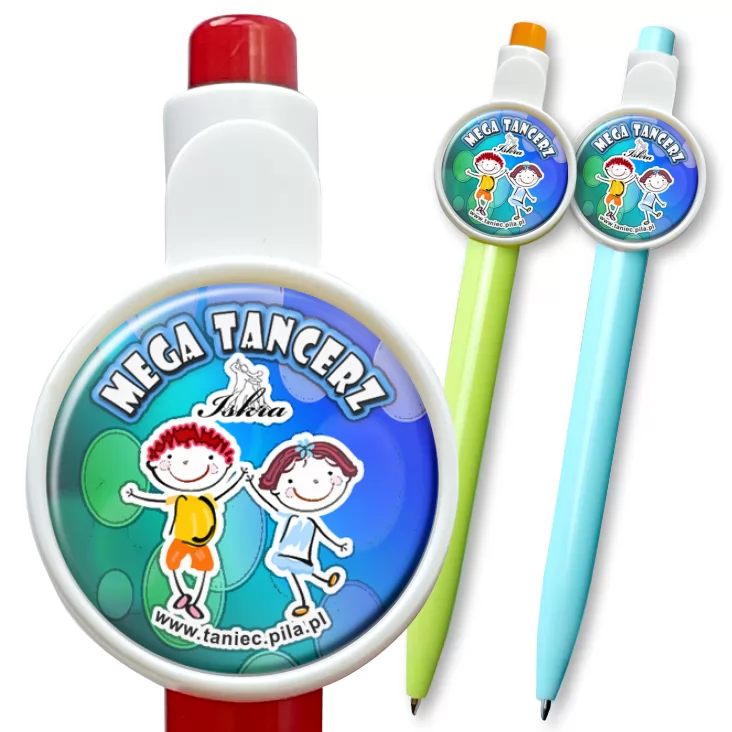 przypinka długopis Iskra - Mega Tancerz