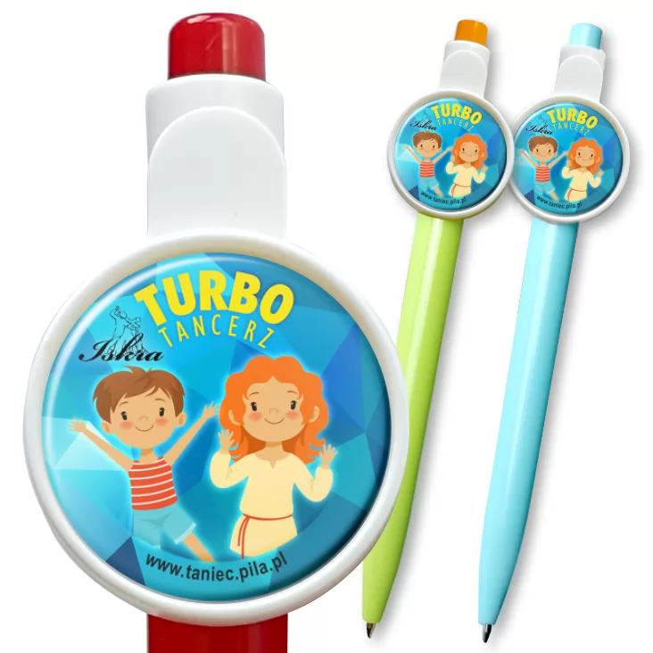 przypinka długopis Iskra - Turbo Tancerz