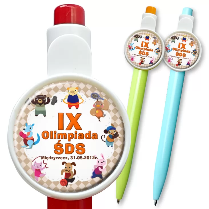 przypinka długopis IX Olimpiada ŚDS
