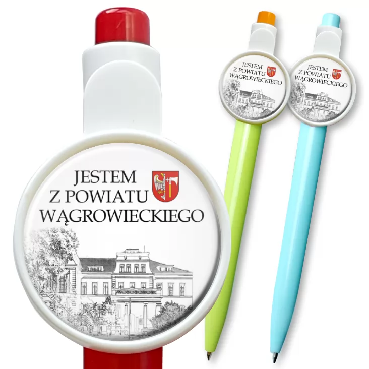 przypinka długopis Jestem z powiatu wągrowieckiego