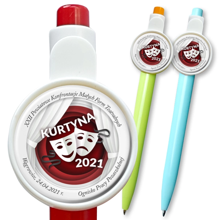 przypinka długopis Kurtyna 2021