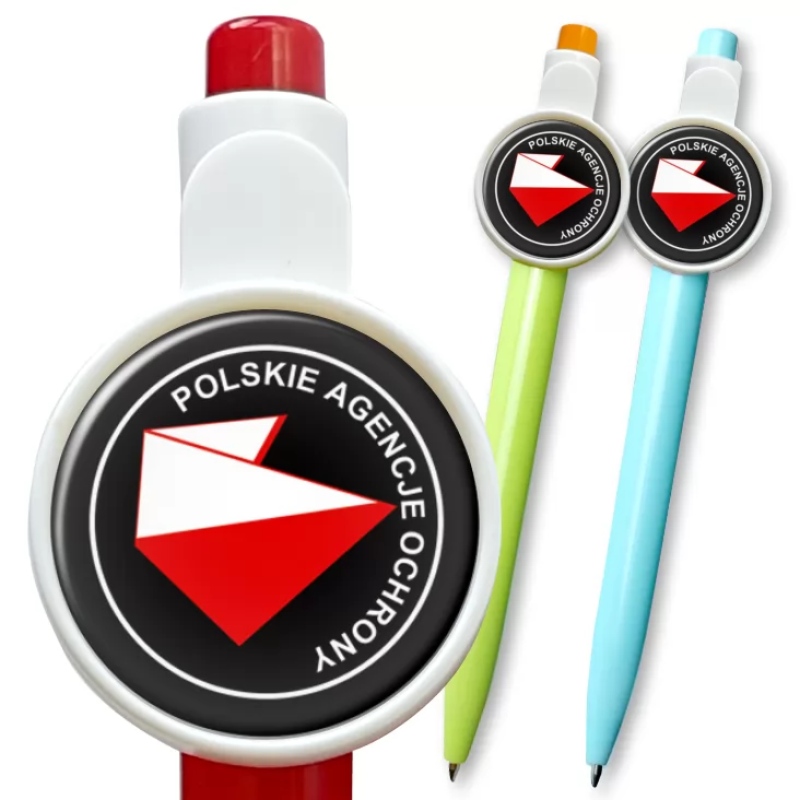 przypinka długopis Polskie Agencje Ochrony