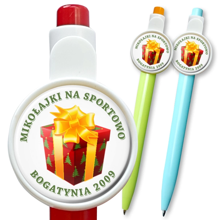 przypinka długopis Mikołajki Bogatynia C