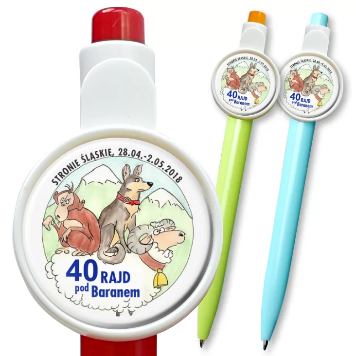 przypinka długopis 40 Rajd pod Baranem