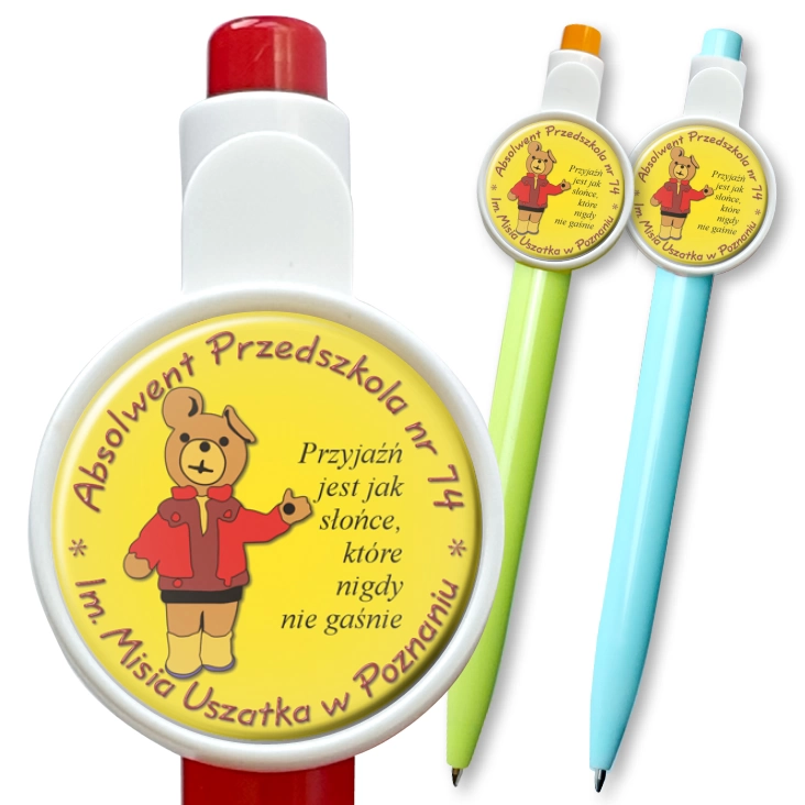 przypinka długopis Absolwent przedszkola nr 74