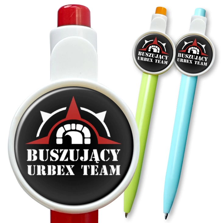 przypinka długopis Buszujący