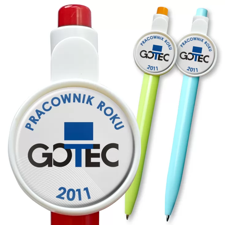 przypinka długopis Gotec - Pracownik Roku 2011