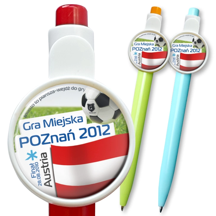przypinka długopis Gra Miejska - Poznań 2012 - Austria