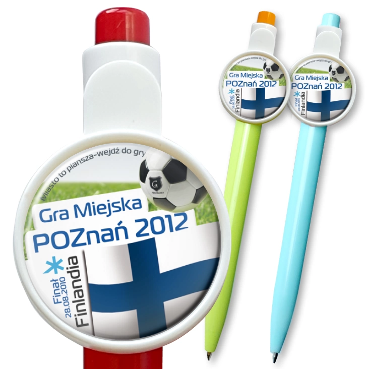 przypinka długopis Gra Miejska - Poznań 2012 - Finlandia