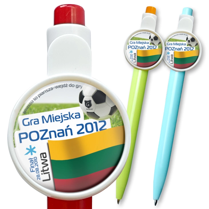 przypinka długopis Gra Miejska - Poznań 2012 - Litwa