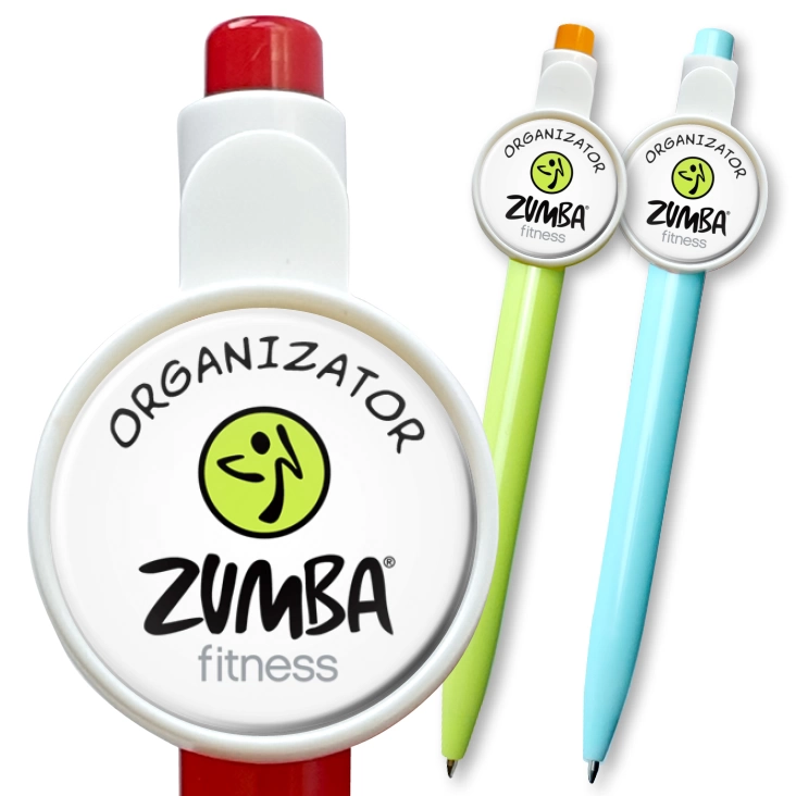 przypinka długopis I love Zumba Fitnes - organizator