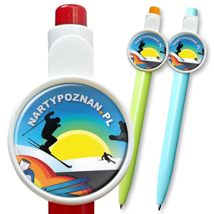przypinka długopis nartypoznan.pl