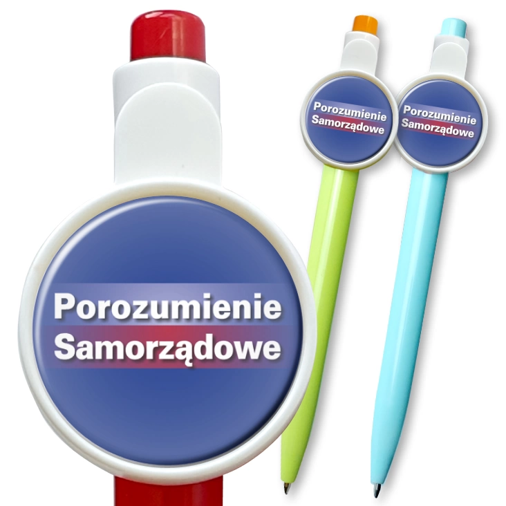 przypinka długopis Porozumienie Samorządowe