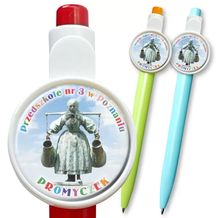przypinka długopis Przedszkole nr 3 w Poznaniu