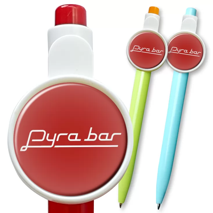 przypinka długopis Pyra bar