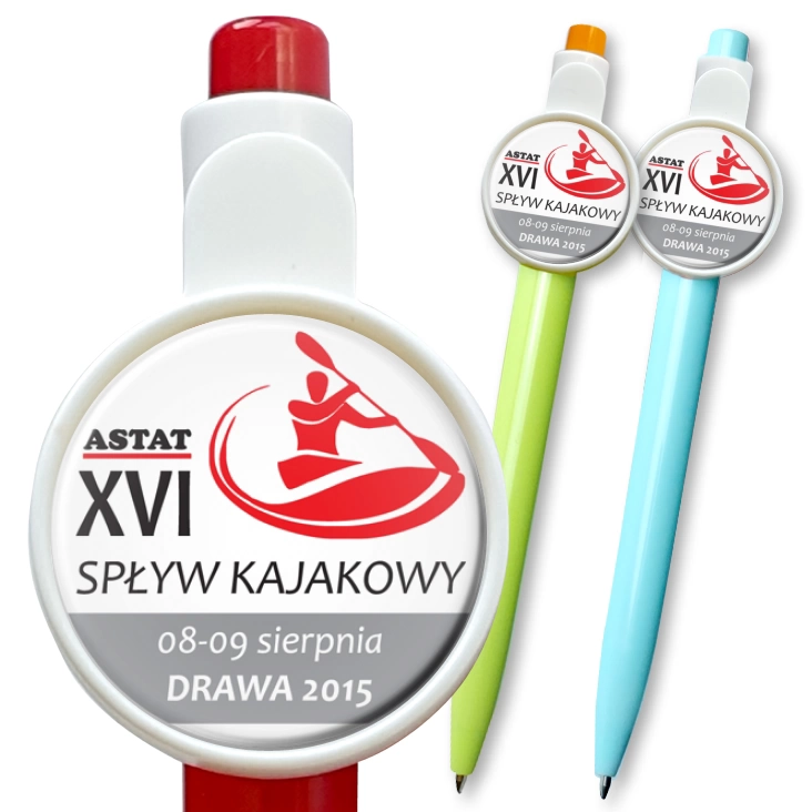 przypinka długopis Spływ Kajakowy Drawa 2015