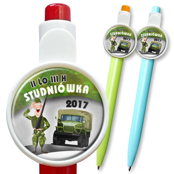 przypinka długopis Studniówka - II LO III H