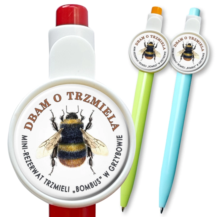 przypinka długopis Trzmiel Bombus