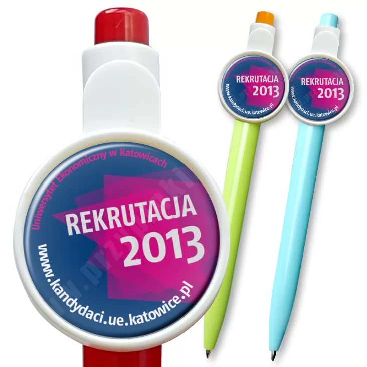 przypinka długopis UE w Katowicach - Rekrutacja 2013