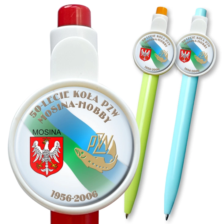 przypinka długopis 50-lecie Kooła PZW Mosina - Horby