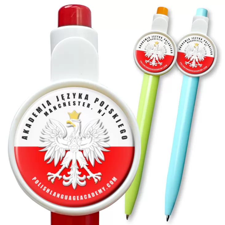 przypinka długopis Akademia Języka Polskiego