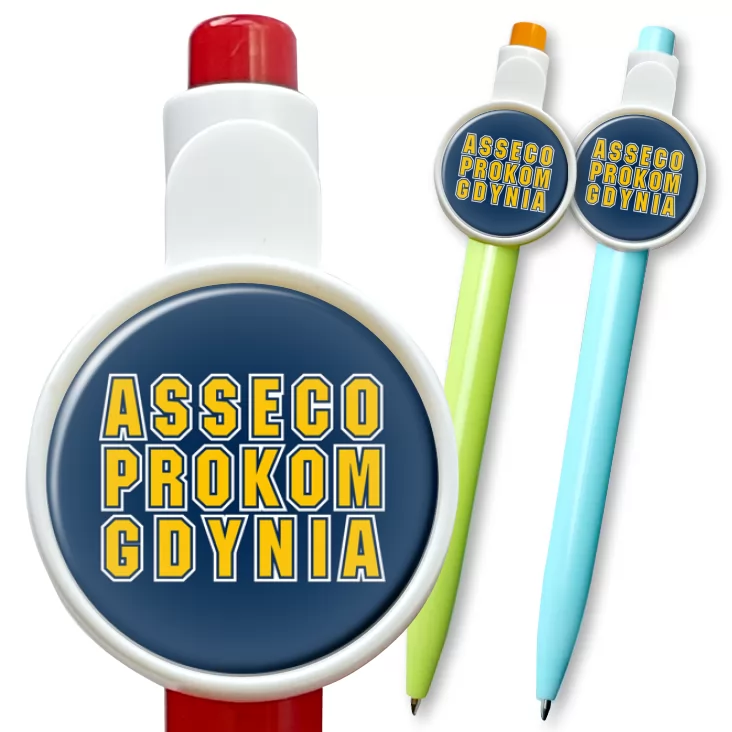 przypinka długopis Asseco Prokom Gdynia B