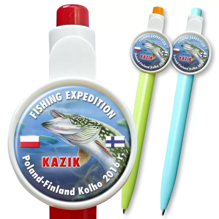 przypinka długopis Fishing expedition