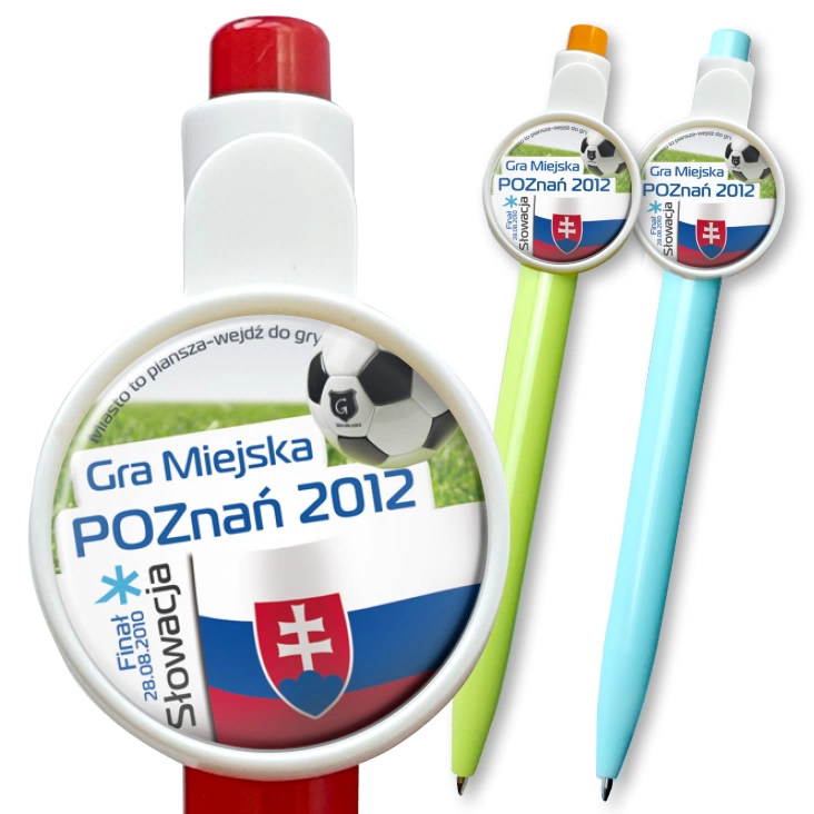 przypinka długopis Gra Miejska - Poznań 2012 - Słowacja