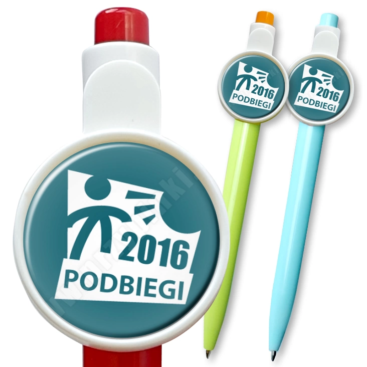 przypinka długopis Podbiegi 2016