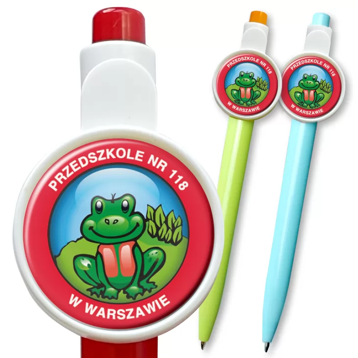 przypinka długopis Przedszkole nr 118 w Warszawie