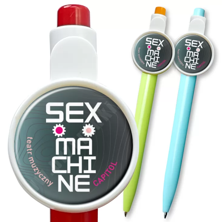 przypinka długopis Sex Machine
