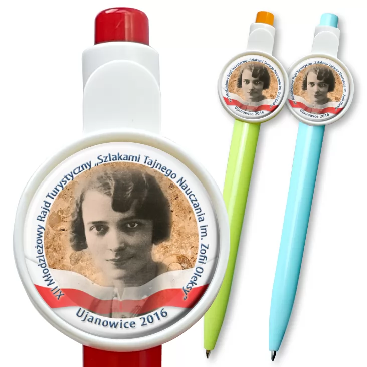 przypinka długopis Szlakami Tajnego Nauczania im. Zofii Oleksy