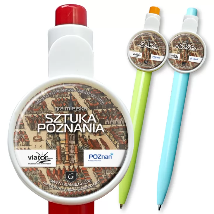 przypinka długopis Sztuka Poznania
