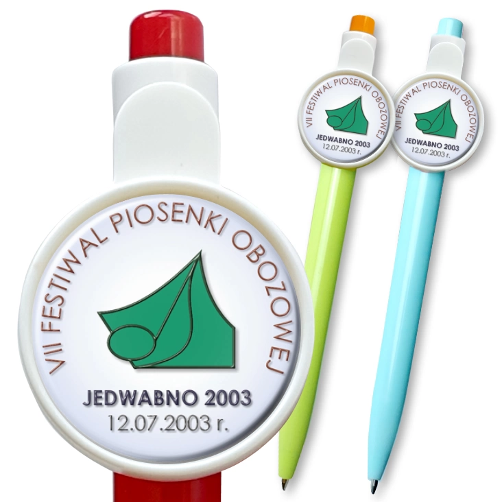 przypinka długopis VII Festiwal Piosenki Obozowej