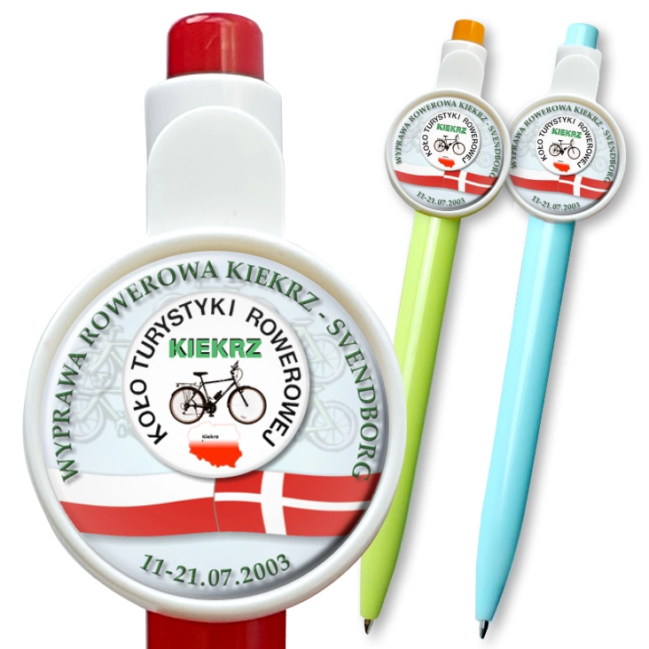 przypinka długopis Wyprawa Rowerowa Kiekrz - Svendborg